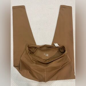 Aerie The Hugger High Waisted Leggings in Caramel Color Sz Large - NWT